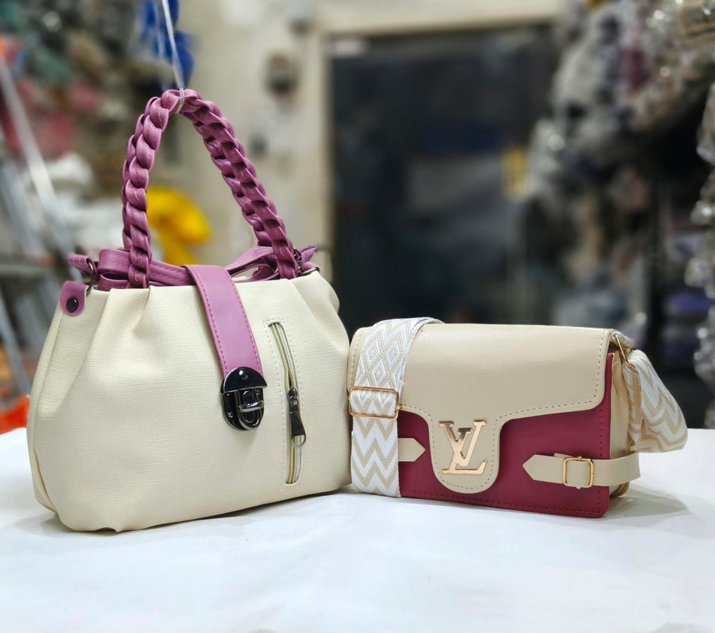 🔥 New Arrival! 2 Pcs Combo Set — Handy Bag + Lady Crossbody Sling Bag