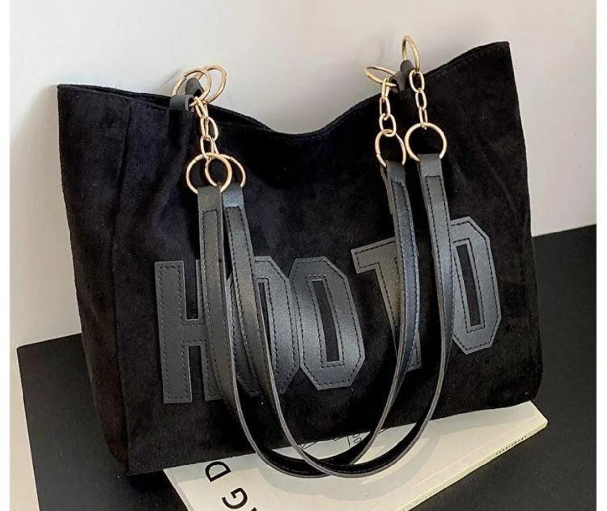 Imported Stylish Suede Tote Bag — HOOTO Collection